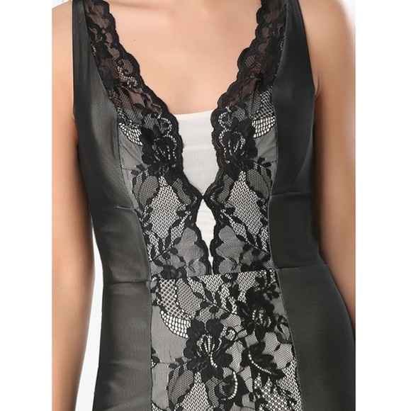 NWT bebe Black Andie Lingerie Cocktail Dress - Picture 4 of 8